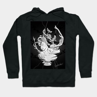 Hannigram black and white Hannibal fanart Hoodie